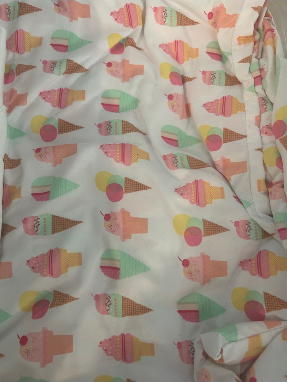 Ice cream Print target twin sheet set